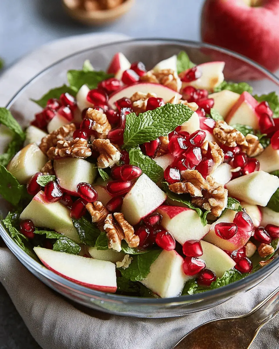 Festlicher Apfel-Granatapfel-Nuss-Salat: A Juicy Twist on Tradition