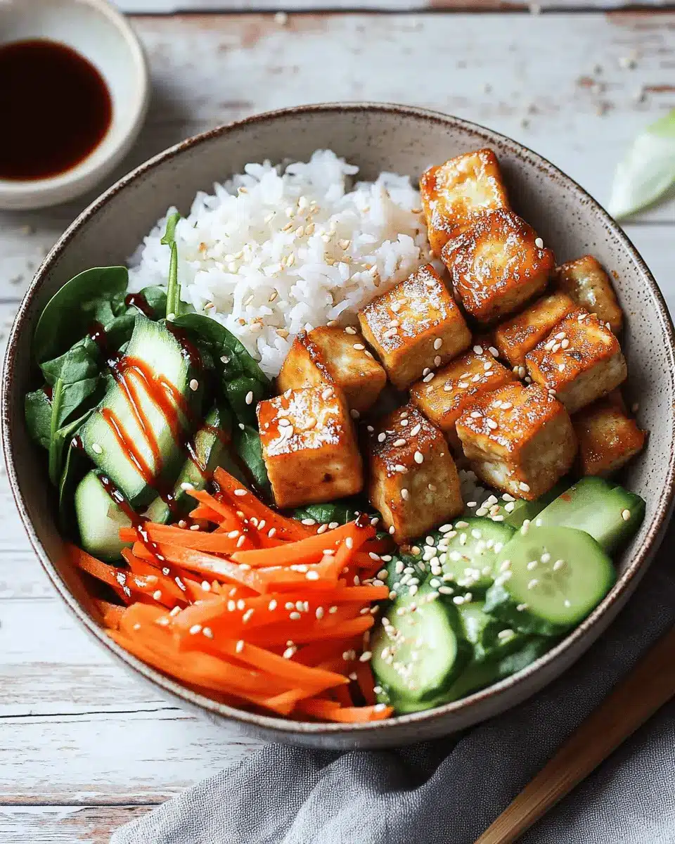 Vegane Reis Bowl mit Knuspertofu: Easy, Wholesome Bliss!