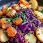 Rotkohl-Pfanne mit Kartoffeln First Image First Image