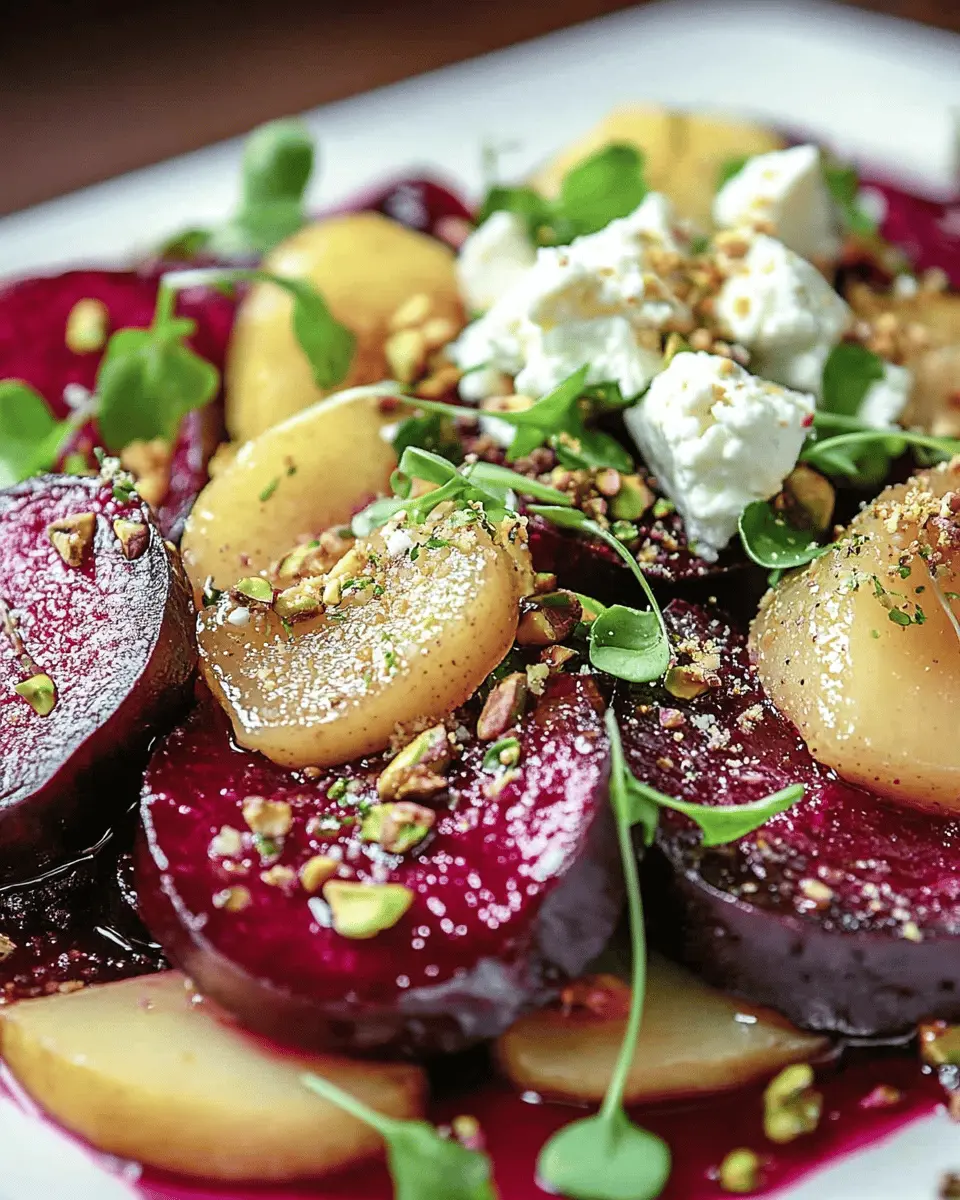 Rote-Bete-Salat mit karamellisierter Birne: Irresistibly Crunchy!