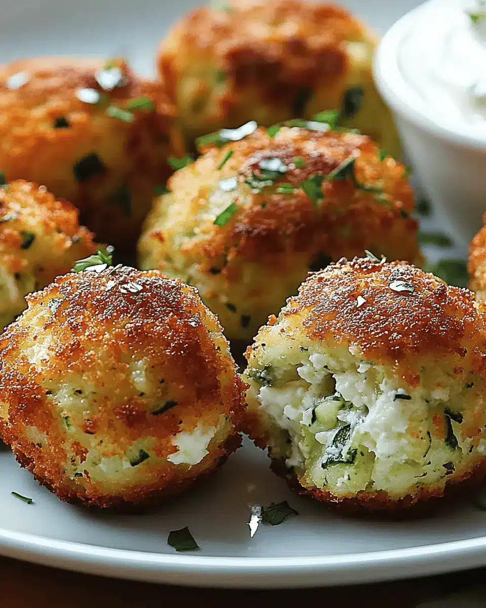 Knusprige Zucchini-Feta-Bällchen aus dem Ofen: Easy & Yummy!