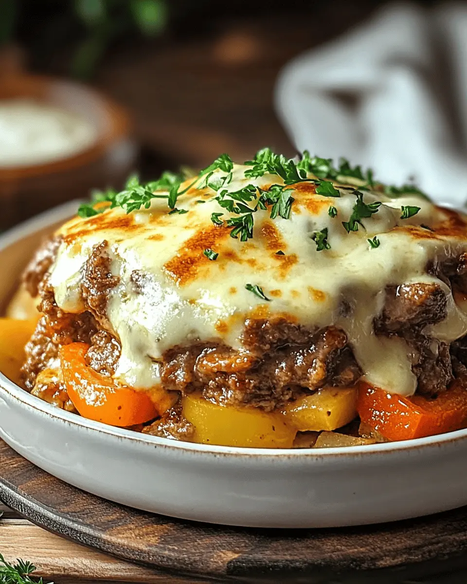 Gyros-Auflauf mit Knoblauch