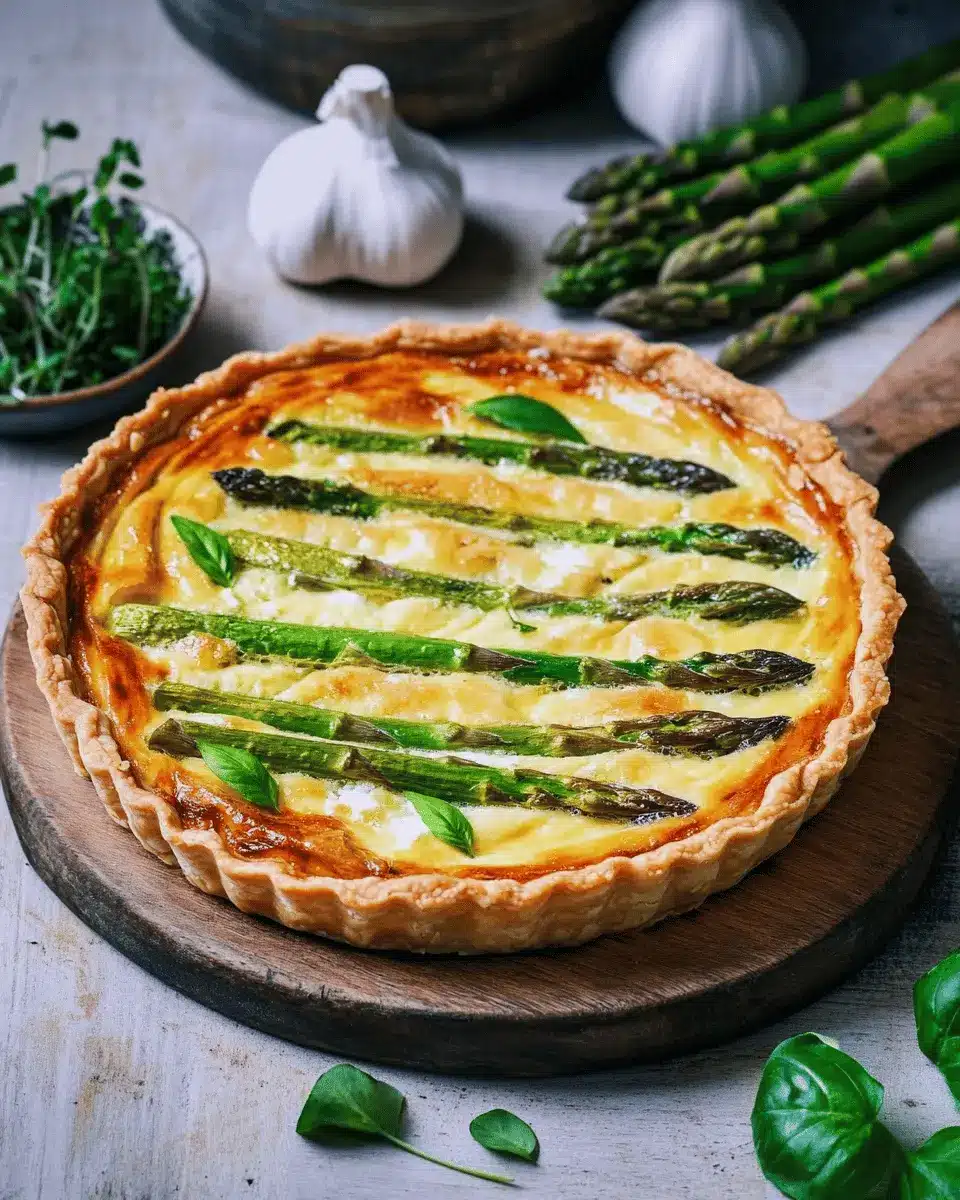 Spargel-Quiche mit weißem und grünem Spargel: A Joyful Twist!