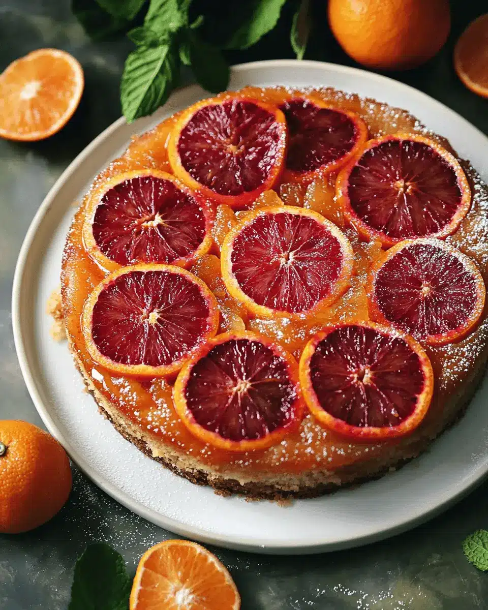 Upside Down Blut Orangen Kuchen Rezept First Image First Image
