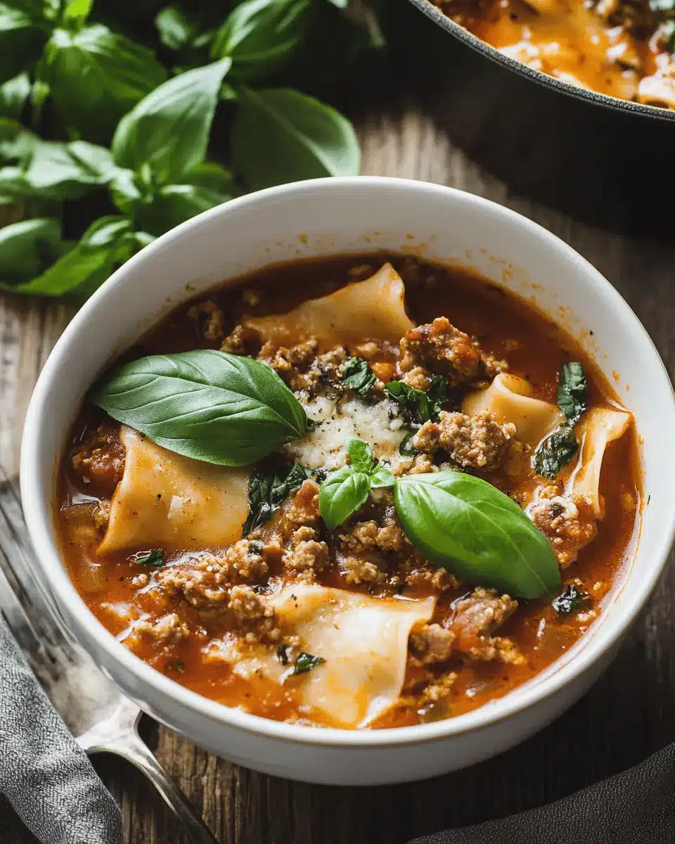 Schnelle Lasagne Suppe Rezept: Cozy Comfort in Every Sip