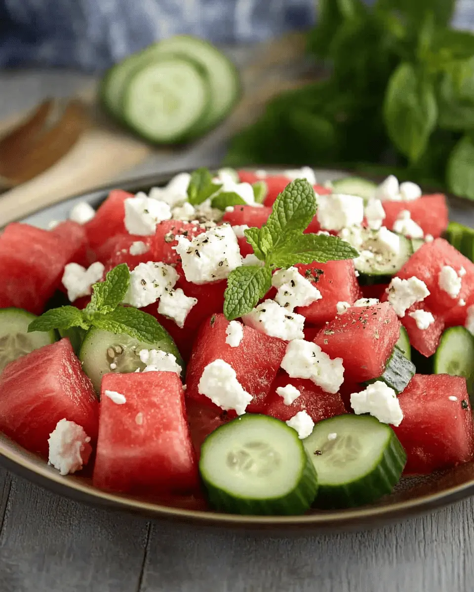 Wassermelonen Feta Salat Rezept: Irresistibly Refreshing Delight