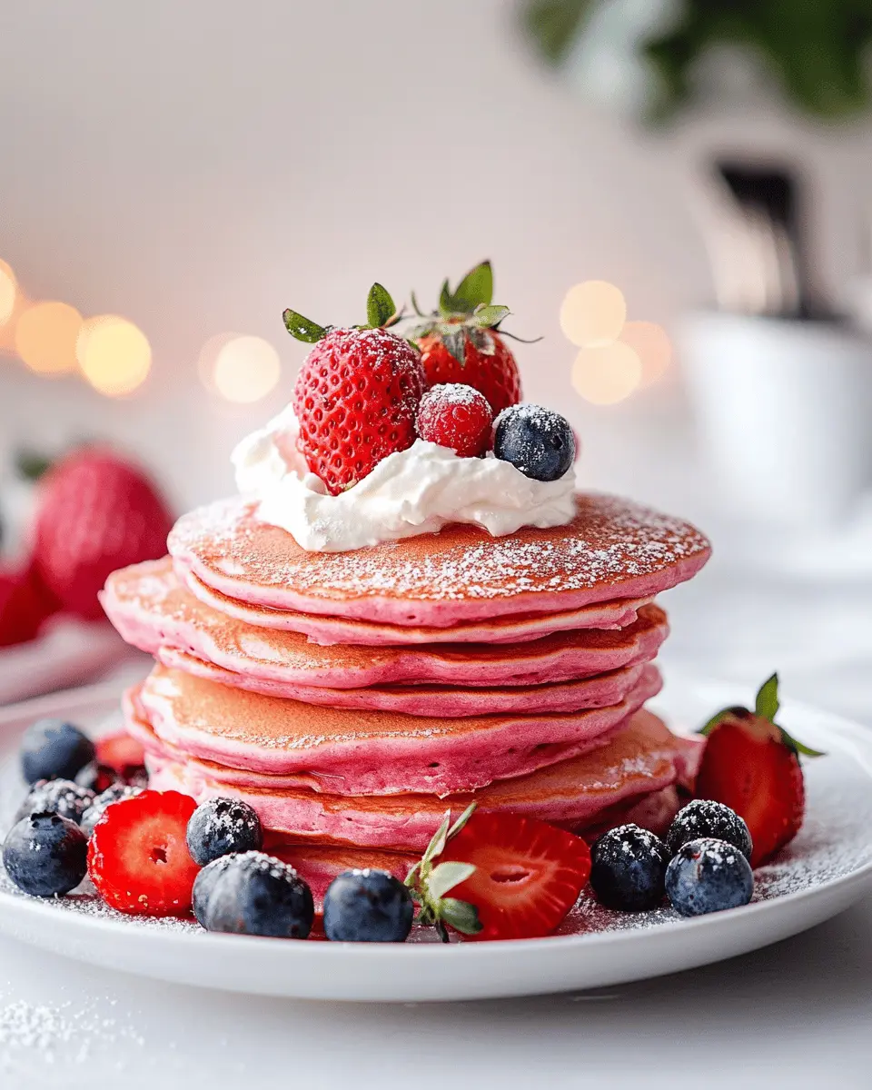 Pink Pancakes mit Beeren: Irresistibly Sweet Morning Treats
