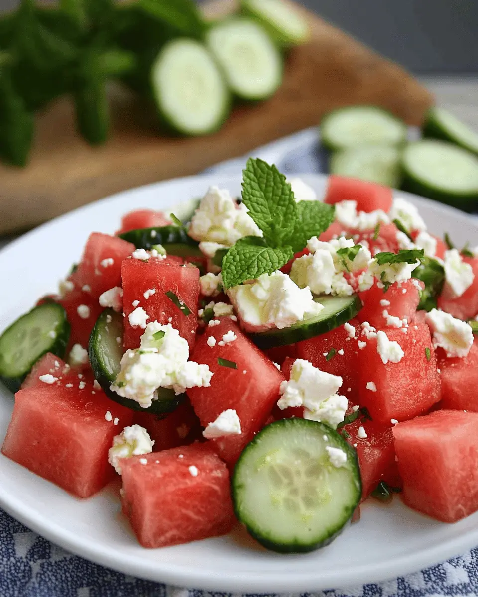 Wassermelonen Feta Salat Rezept: Irresistibly Refreshing Delight