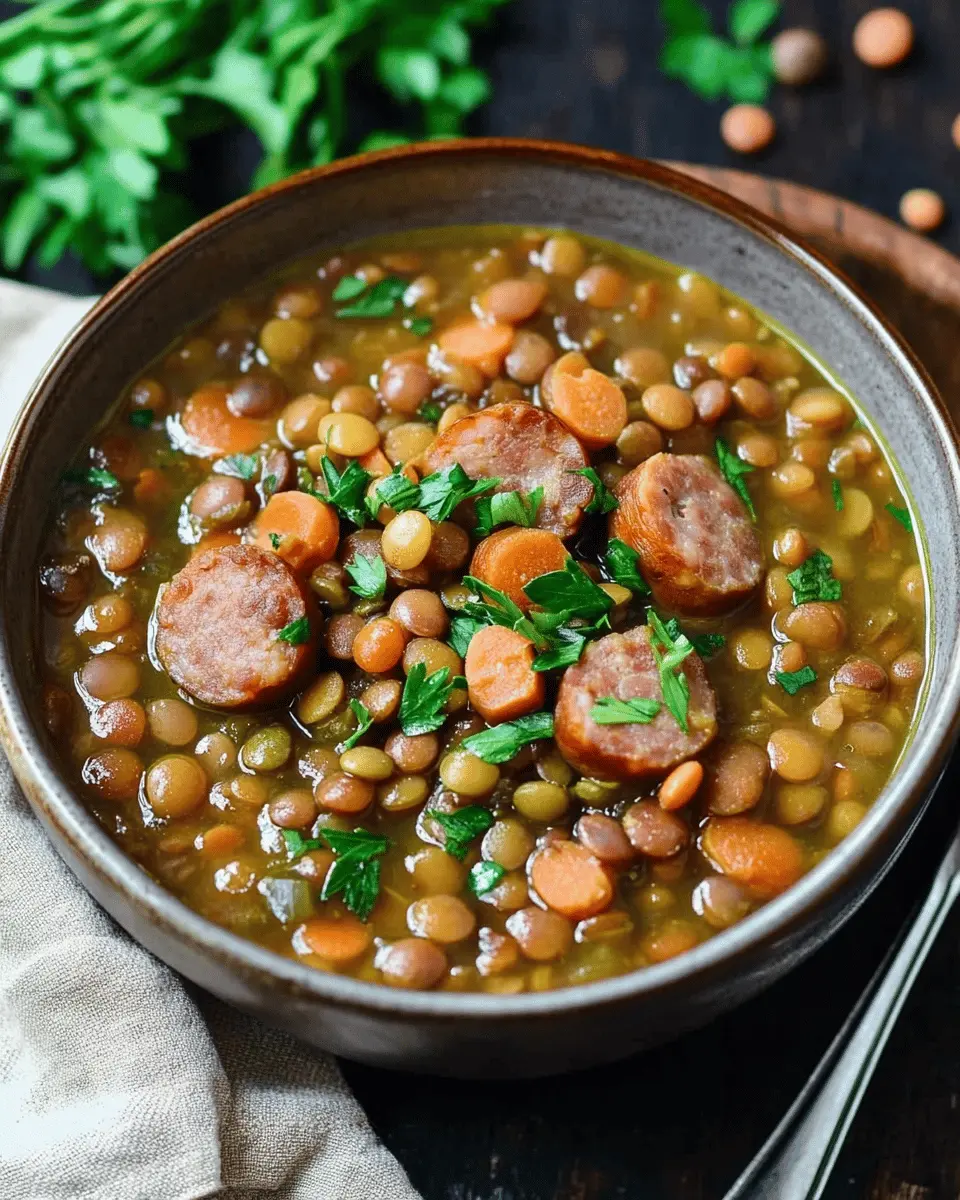 Linsensuppe mit Würstchen: The Best Cozy Comfort Food