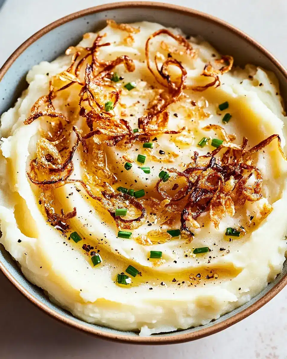 Crispy Shallot Mashed Potatoes: Indulgent Comfort in Every Bite