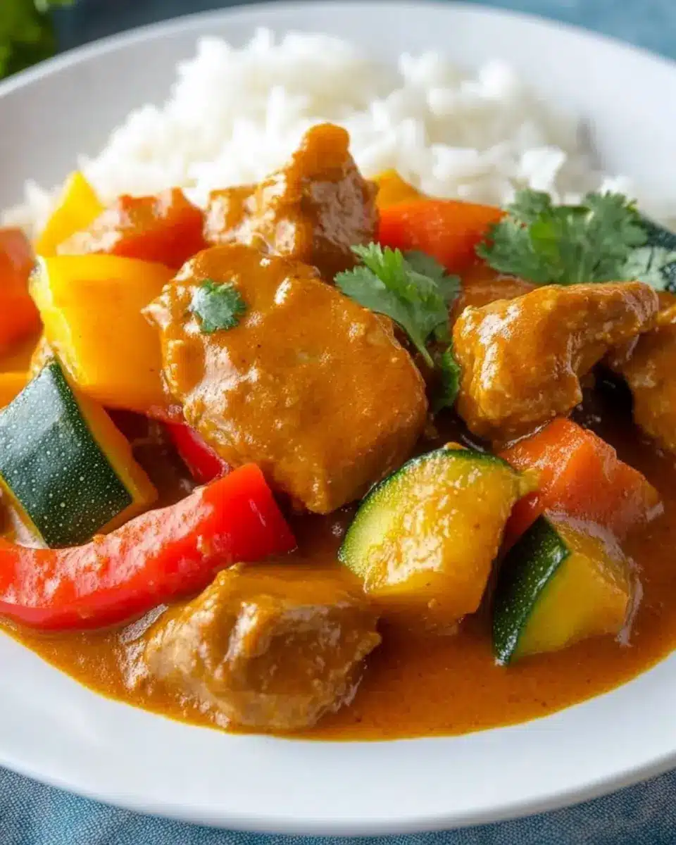 Curry Geschnetzeltes mit Gemüse First Image First Image