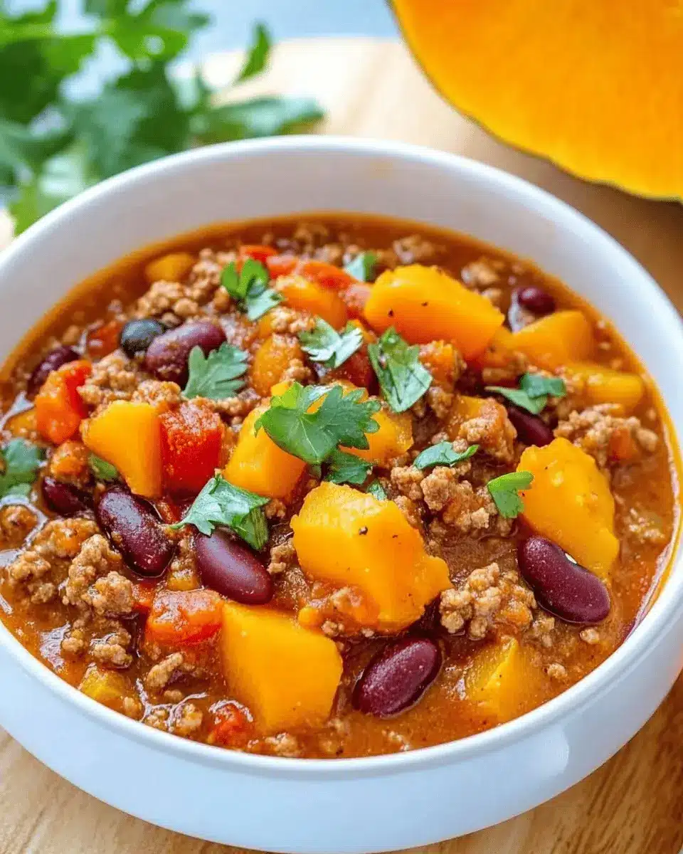 Kürbis-Chili mit Hackfleisch: Indulgent Comfort for Fall Nights
