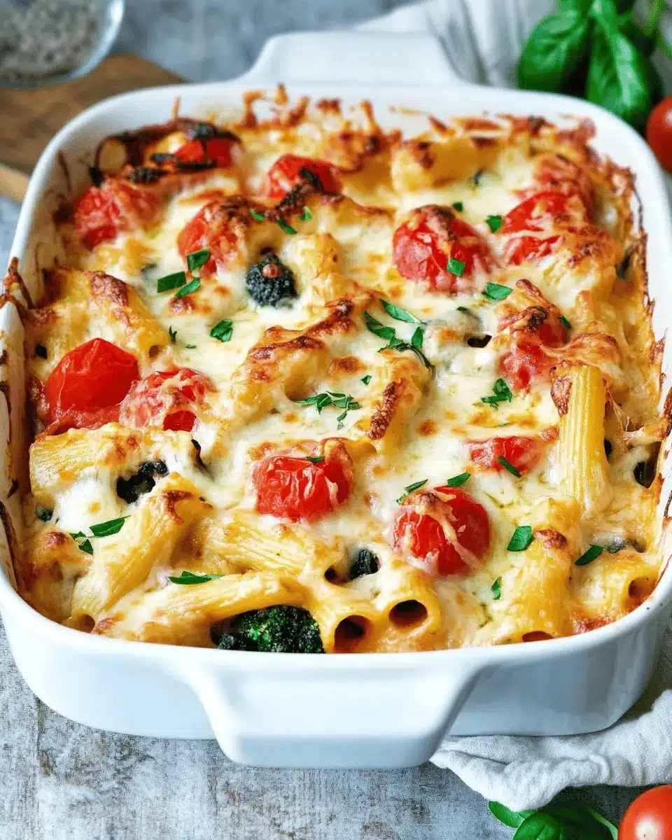 Vegetarischer Nudelauflauf: So cremig, käsig und unwiderstehlich!