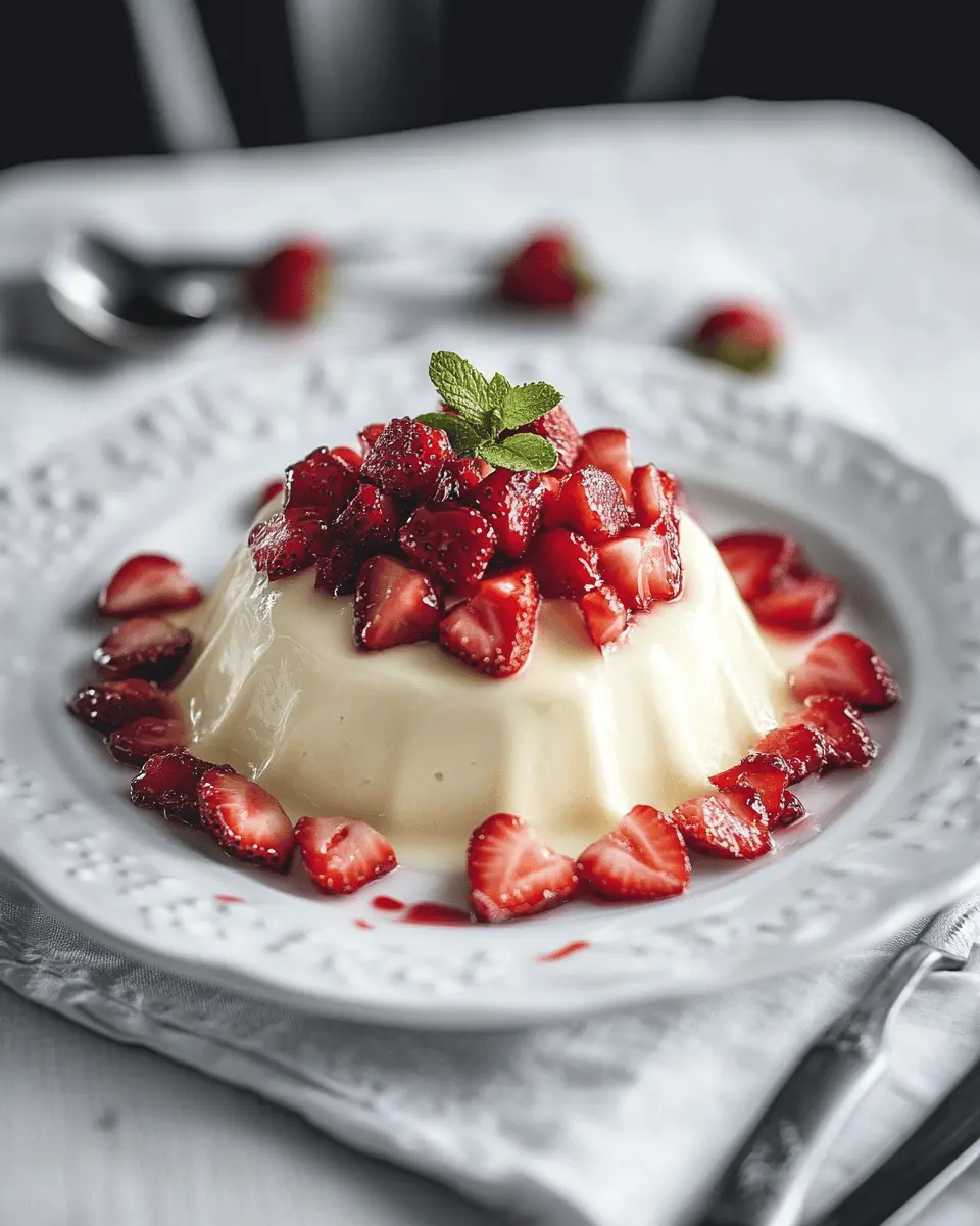 Blanc Manger mit Erdbeeren Rezept: Indulgent & Oh-So Creamy!