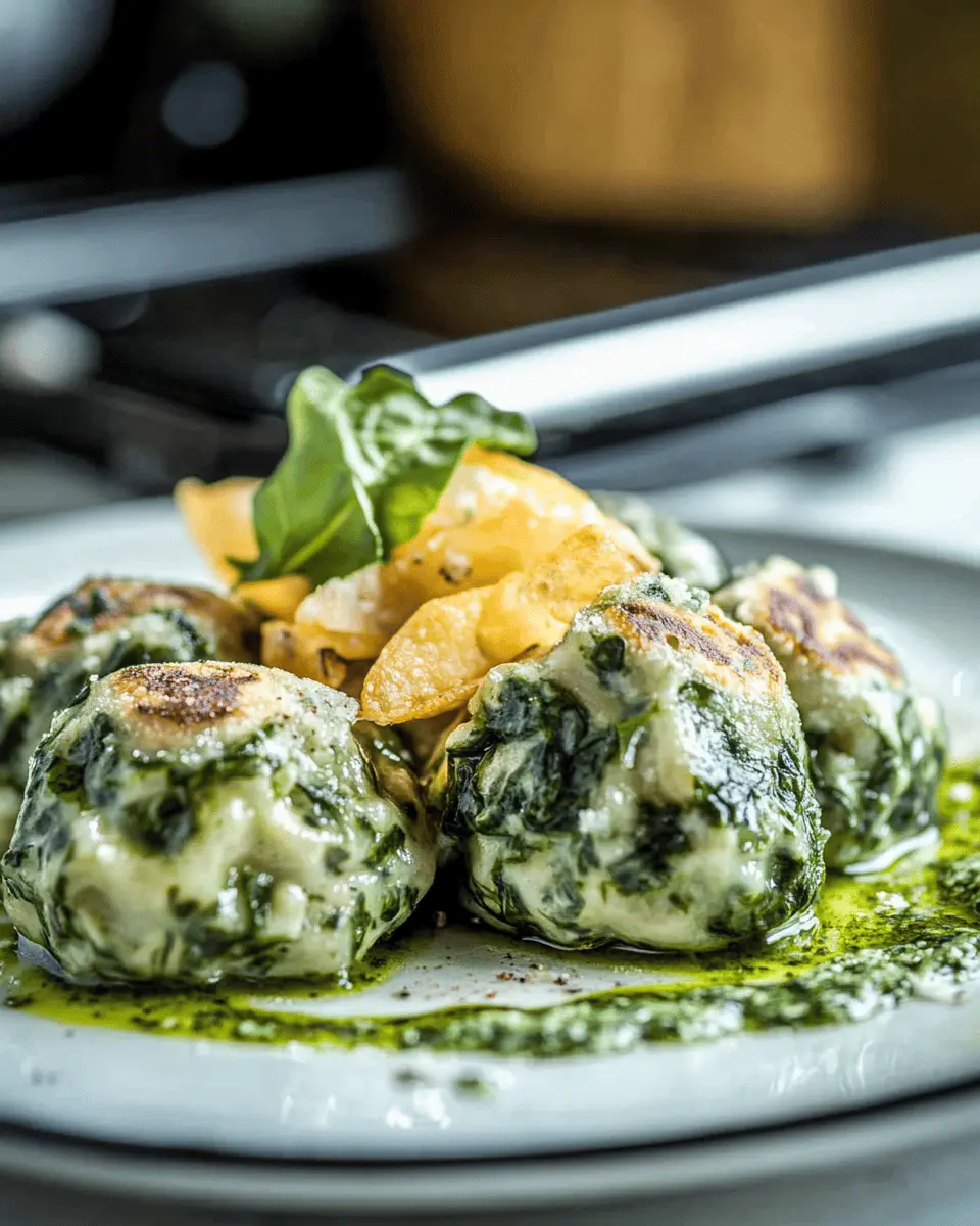 Spinatknödel als Hauptgericht: kalorienarm und gesund First Image First Image