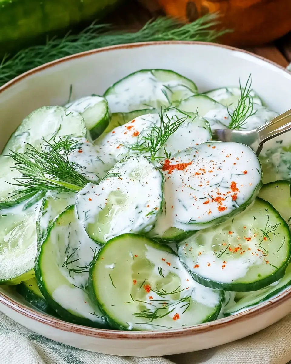 Gurkensalat mit saurer Sahne: Refreshing & Easy Summer Delight 5 eci1oizq6hc4oddm7qsq