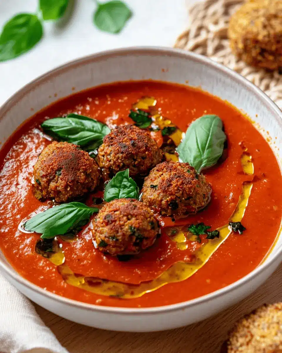 Schnelle Tomatensuppe mit No-Hack-Bällchen: The Best Comfort Dish