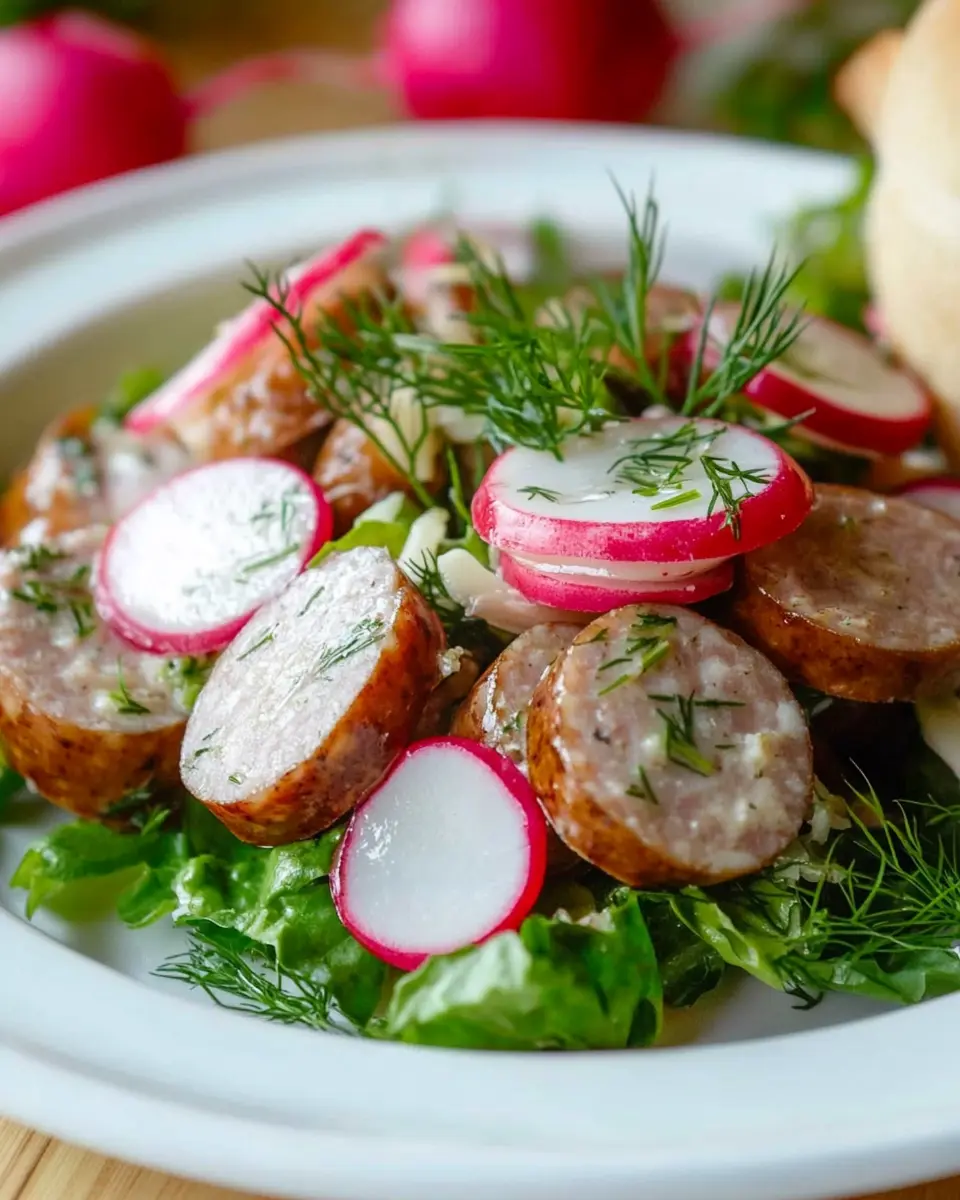 Weißwurst Salat mit Radieschen: A Refreshing Twist on Tradition