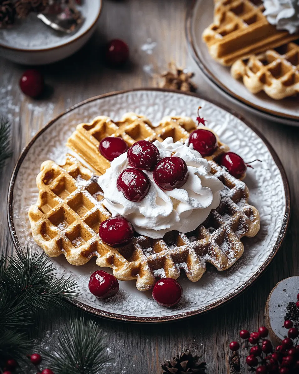 Lebkuchenwaffeln mit Kirschen Rezept: Irresistibly Cozy Treats