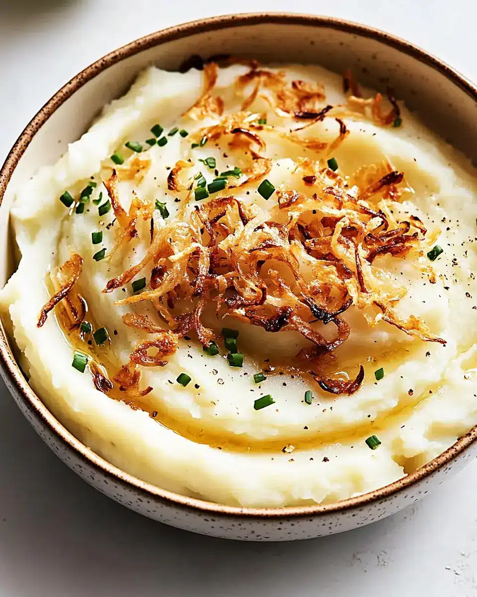 Crispy Shallot Mashed Potatoes: Indulgent Comfort in Every Bite