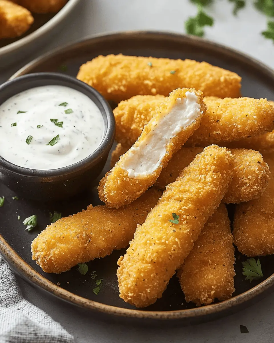 Hähnchen-Sticks mit Ranch Dip: Irresistibly Crunchy Delights
