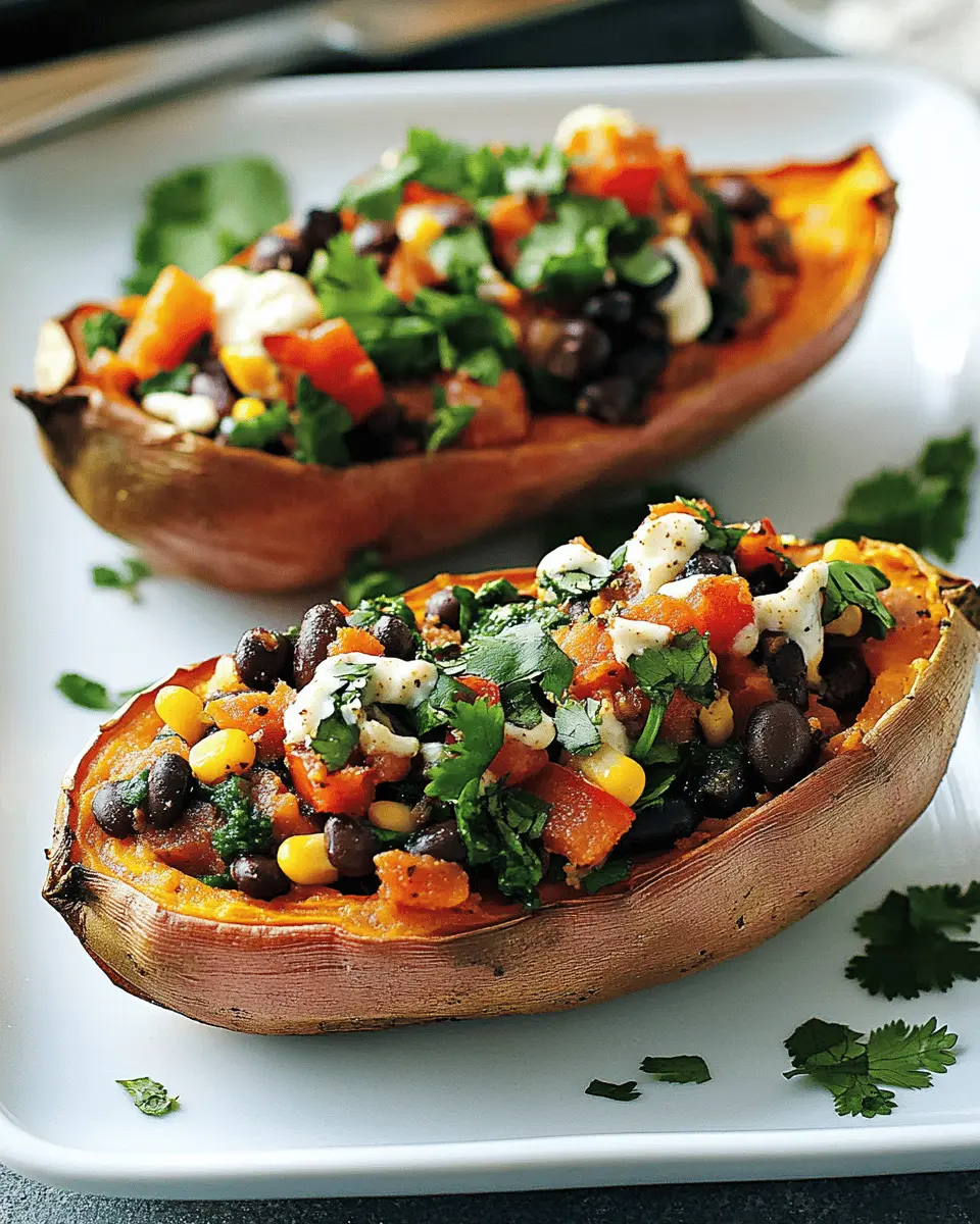 Gefüllte Süßkartoffeln mit Veggie-Füllung: A Delicious Twist!