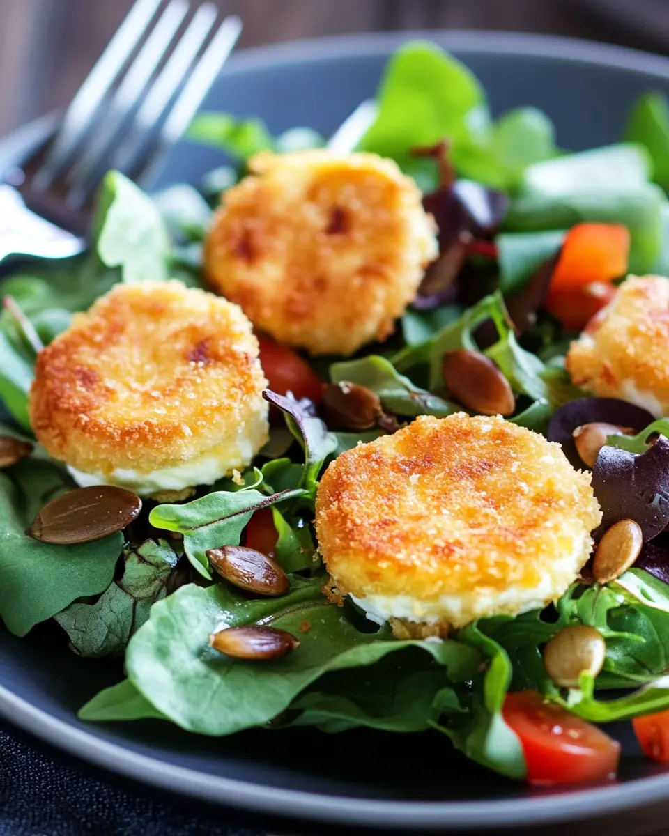 Feldsalat mit gebratenem Ziegenkäse: Irresistibly Crunchy Delight