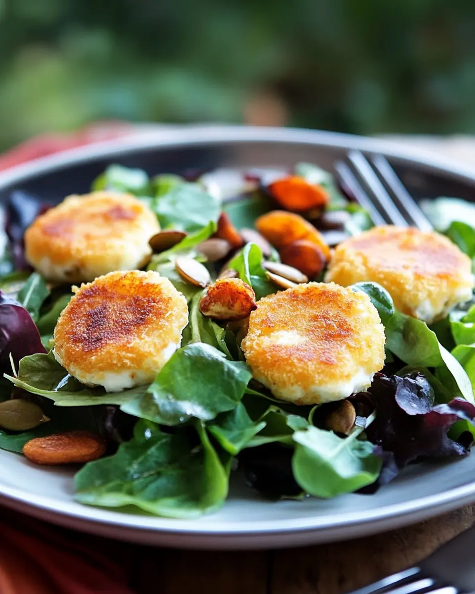 Feldsalat mit gebratenem Ziegenkäse: Irresistibly Crunchy Delight