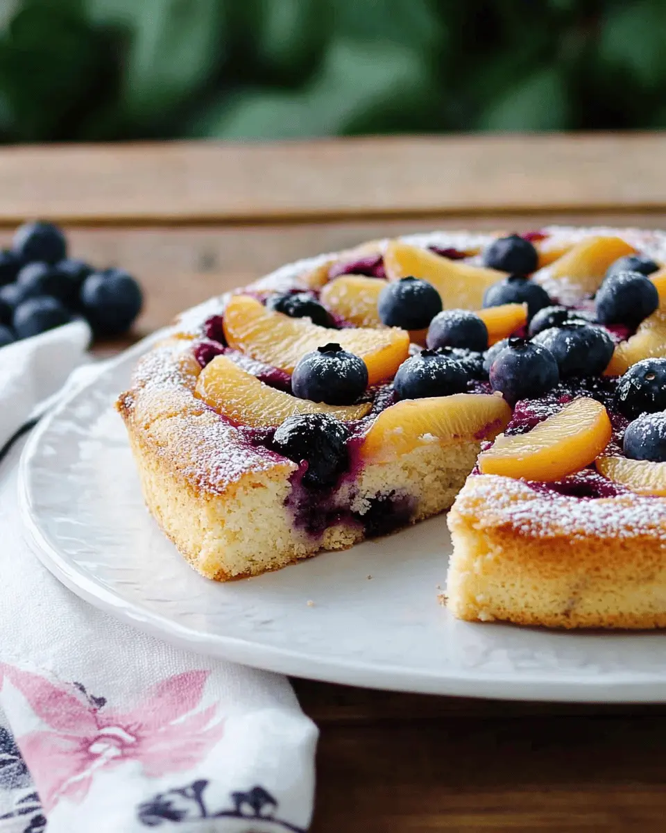 Sommerlicher Nektarinen-Kuchen: Juicy Bliss with Blueberries