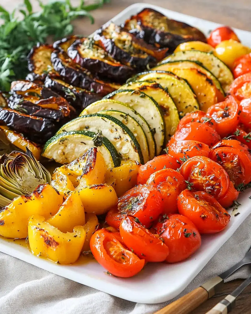Antipasti Gemüse selber machen: Super einfache Ofenleckerei