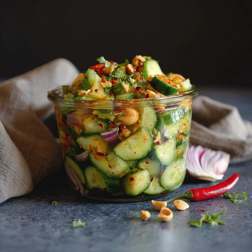 Spicy Gurkensalat mit Erdnüssen Rezept: A Zesty Twist to Love
