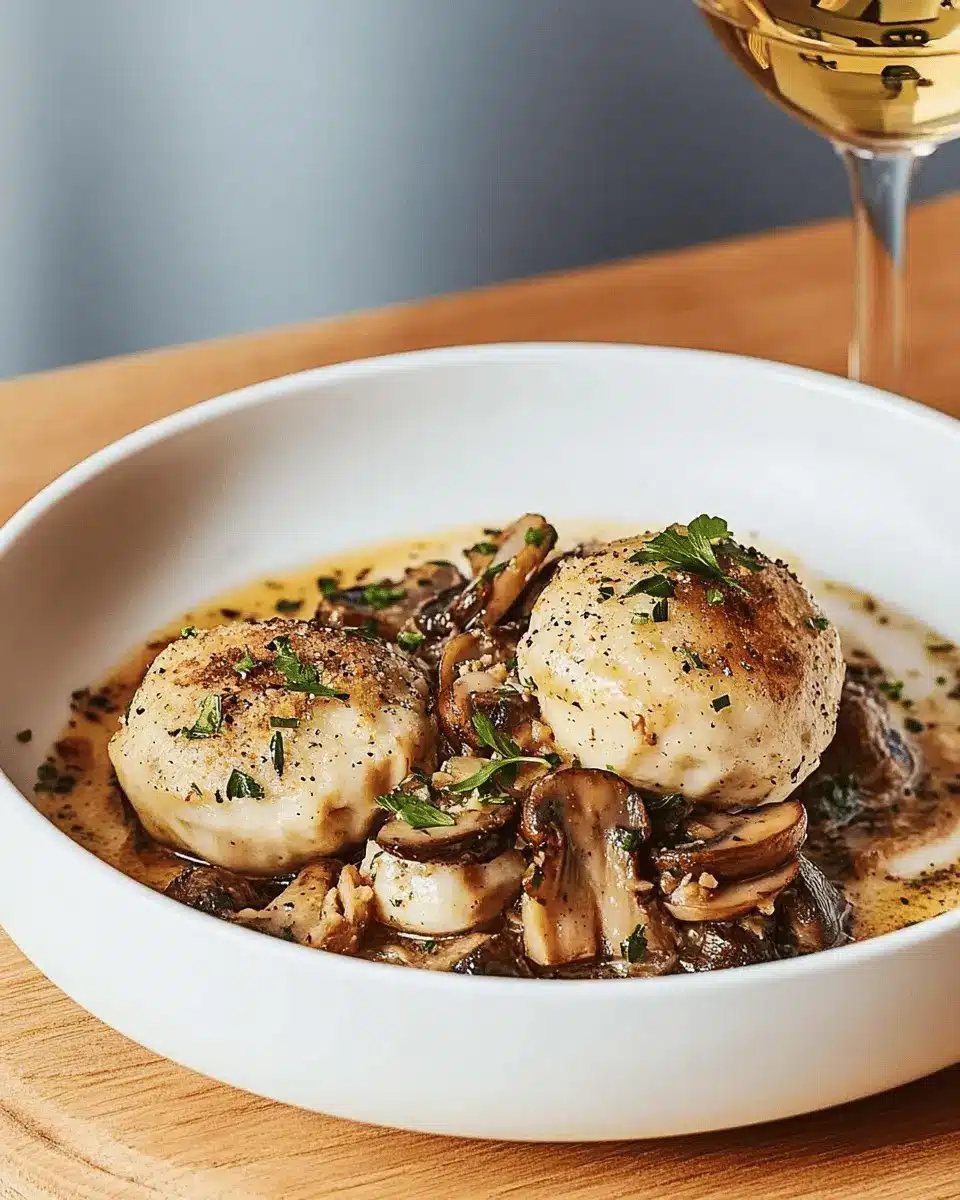 Servietten-Leber-Knödel mit Pilzragout: A Cozy Comfort Dish