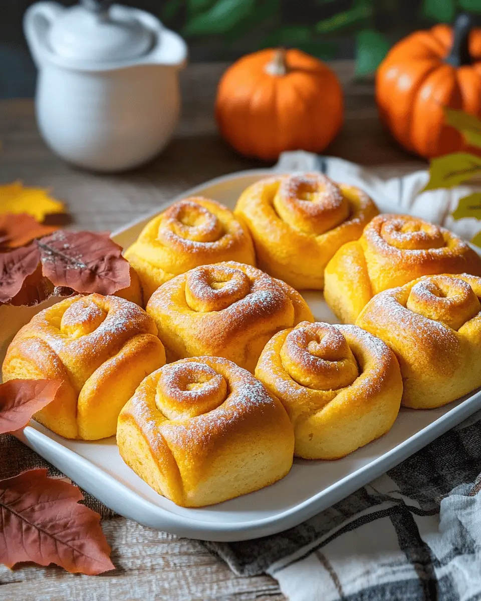 Süße Kürbisbrötchen