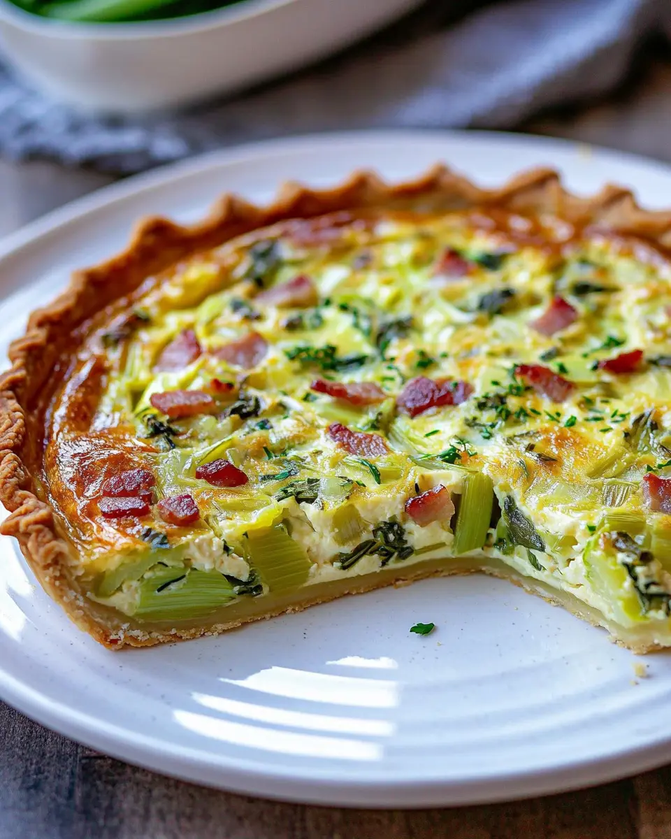 Quiche mit Lauch und Speck: Irresistibly Savory Delight