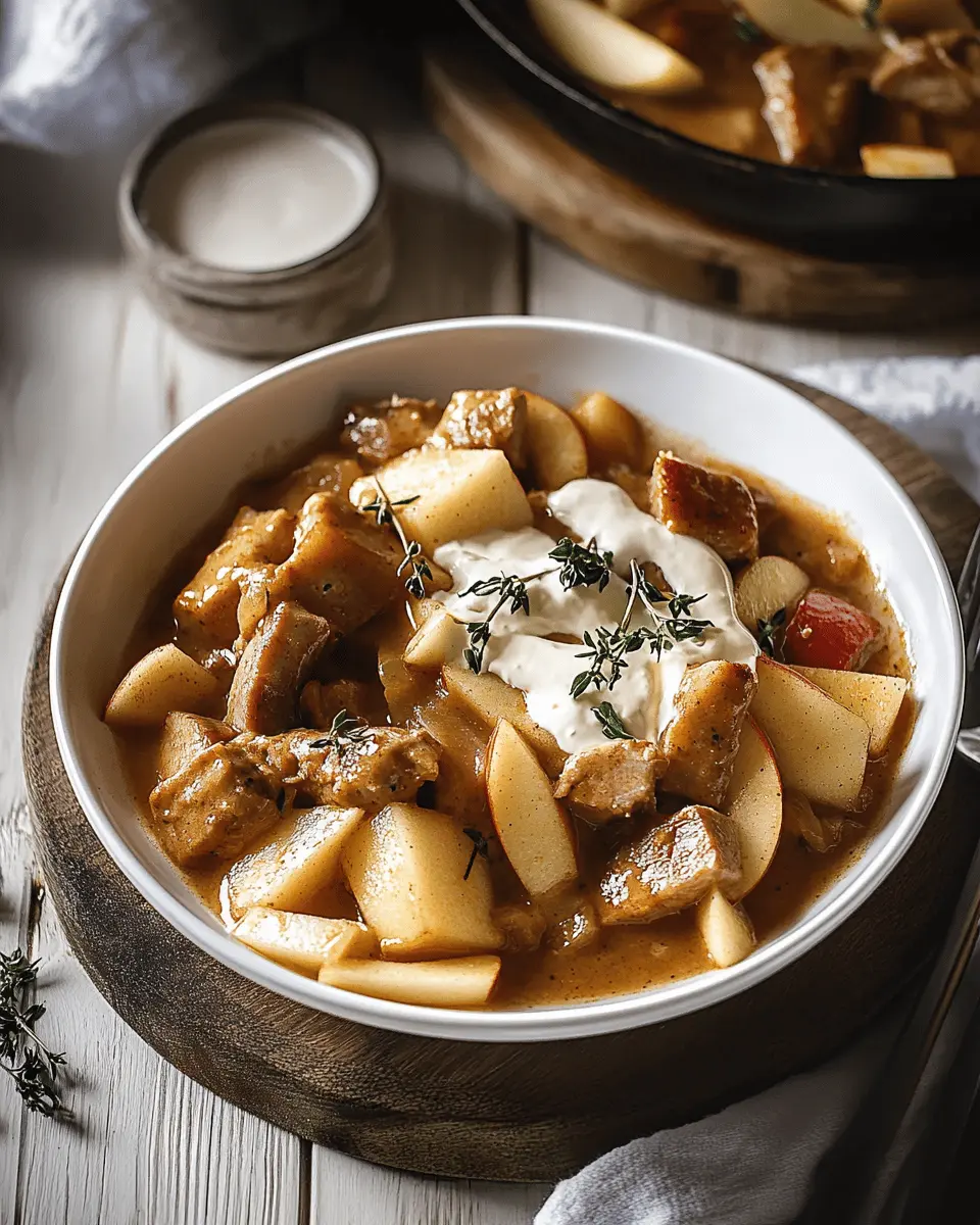 Apfel Rahmgulasch Rezept