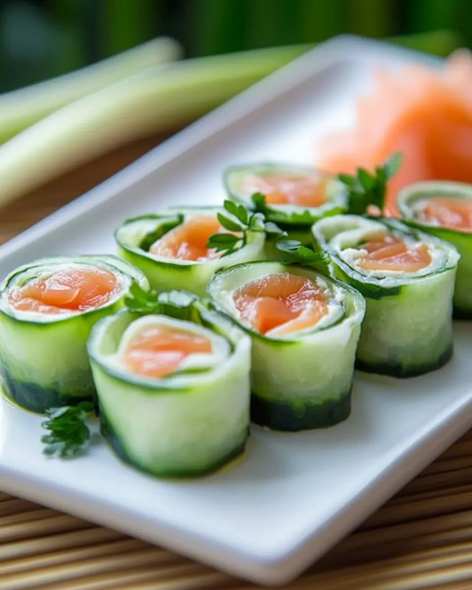 Gurken Sushi mit Lachs und Frischkäse: Easy, Fresh, and Fun!