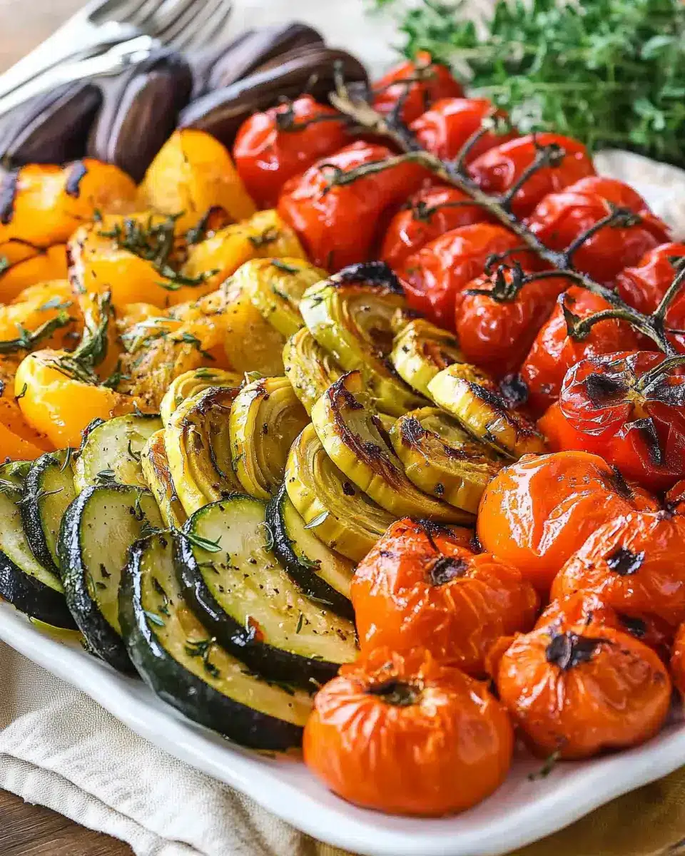 Antipasti Gemüse selber machen: Super einfache Ofenleckerei