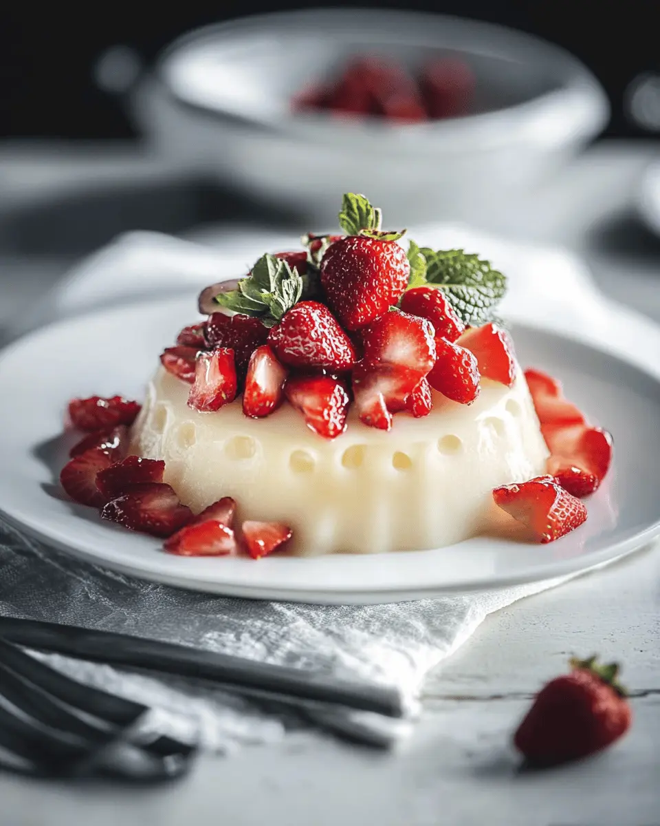 Blanc Manger mit Erdbeeren Rezept: Indulgent & Oh-So Creamy!