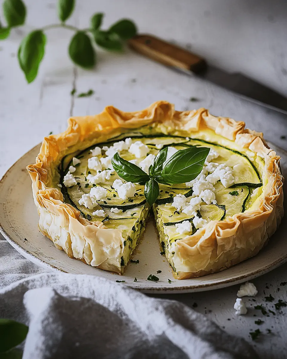 Leichte Zucchini Quiche mit Filoteig Rezept First Image First Image