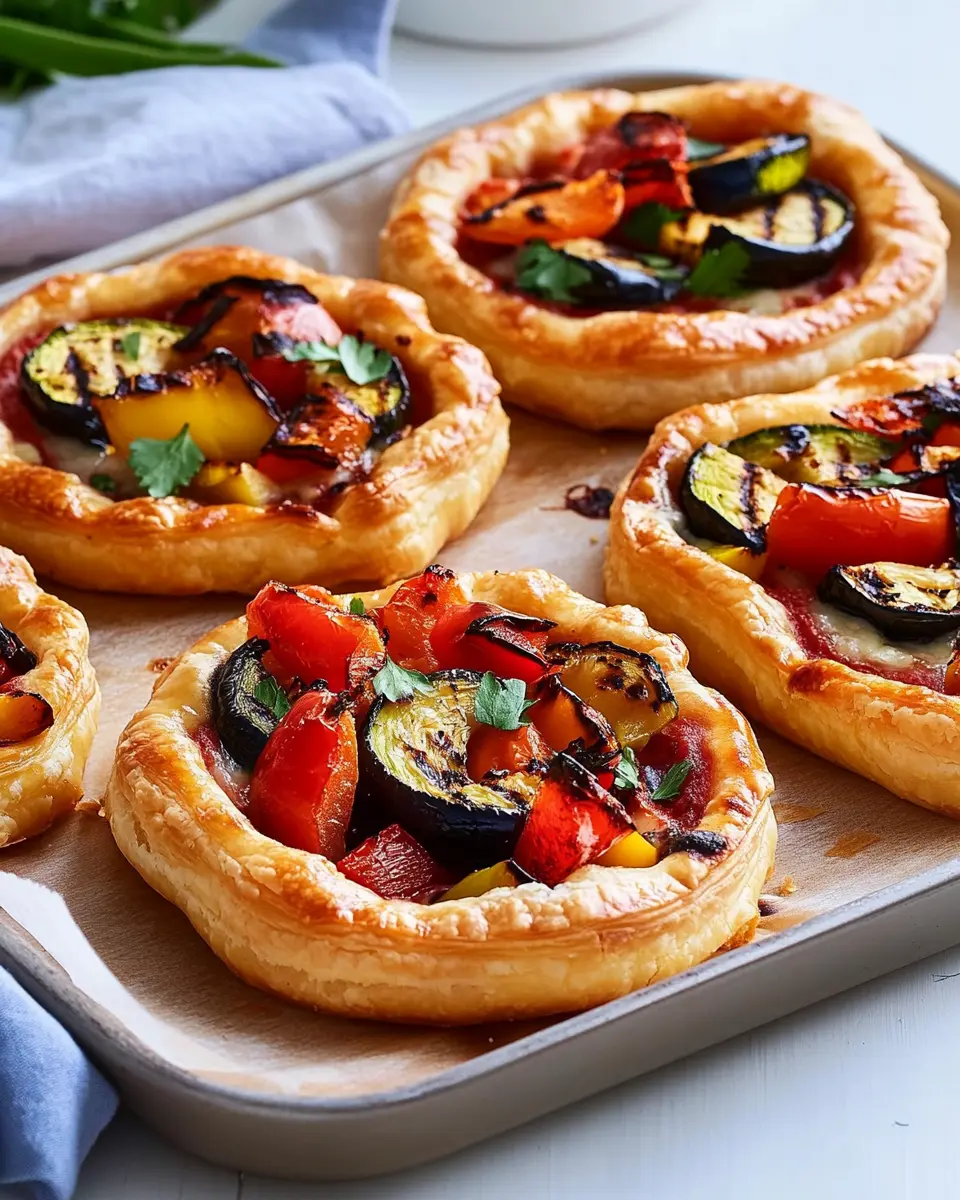 Blätterteigpizzen mit Grillgemüse: Irresistibly Crisp & Flavorful