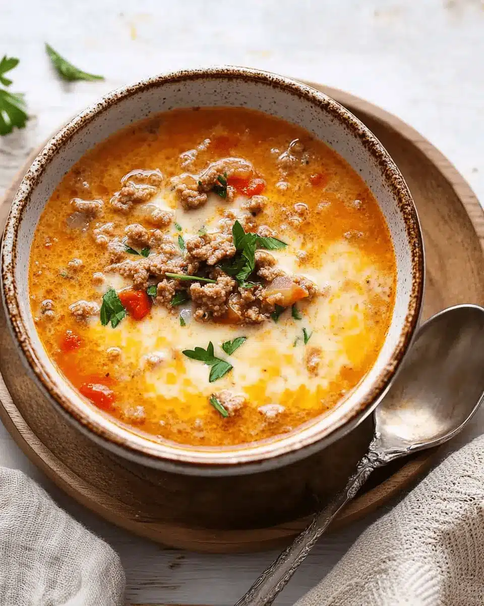 Tomatige Hackfleisch-Käse-Suppe: 45-Minuten-Wunder für Gemütlichkeit