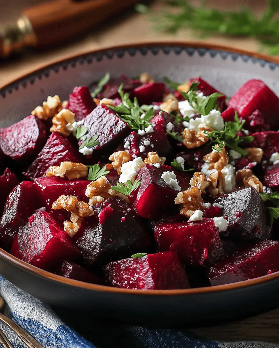 綾 Lauwarmer Rote-Bete-Salat mit Joghurt-Feta-Dressing First Image First Image