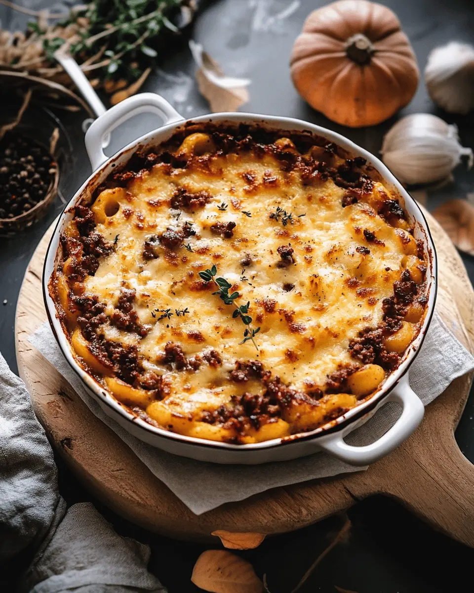 Saftiger Kürbis-Gnocchi-Auflauf