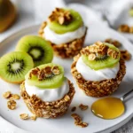 Power Frühstücksrezept - Zuckerfreie Granola Cups mit Joghurt, Honig und Golden Kiwi Rezept First Image First Image