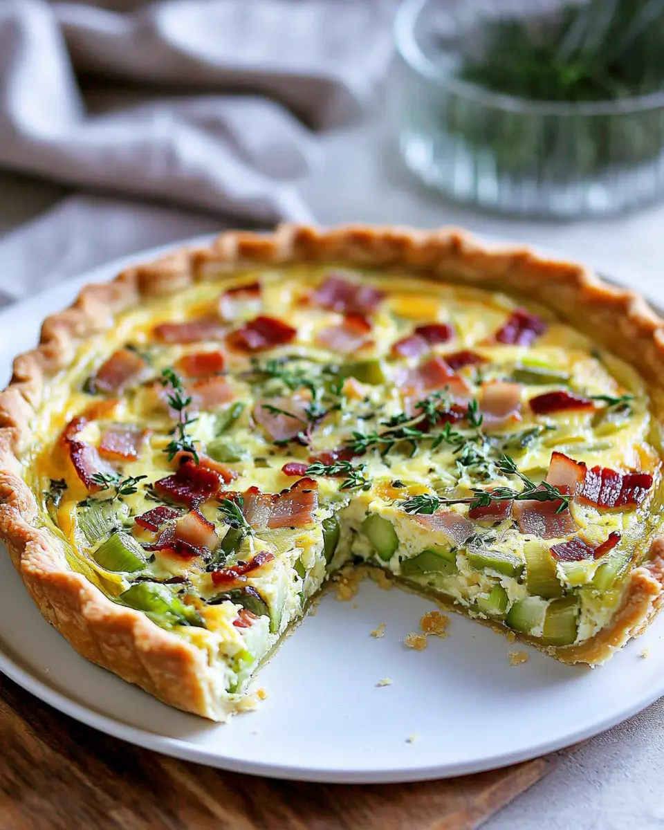 Quiche mit Lauch und Speck: Irresistibly Savory Delight