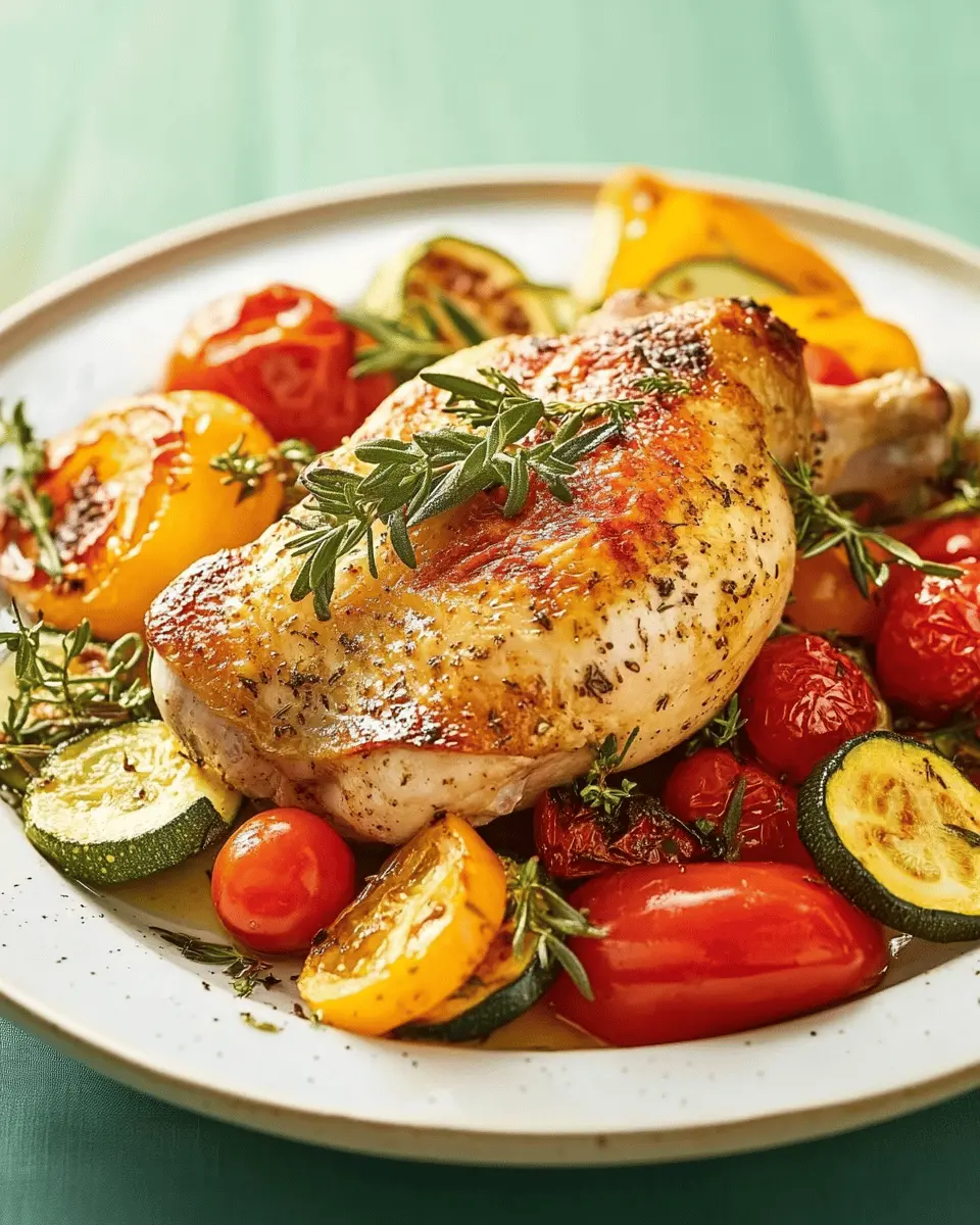 Ofen-Hähnchen mit mediterranem Gemüse: Juicy & Simply Irresistible