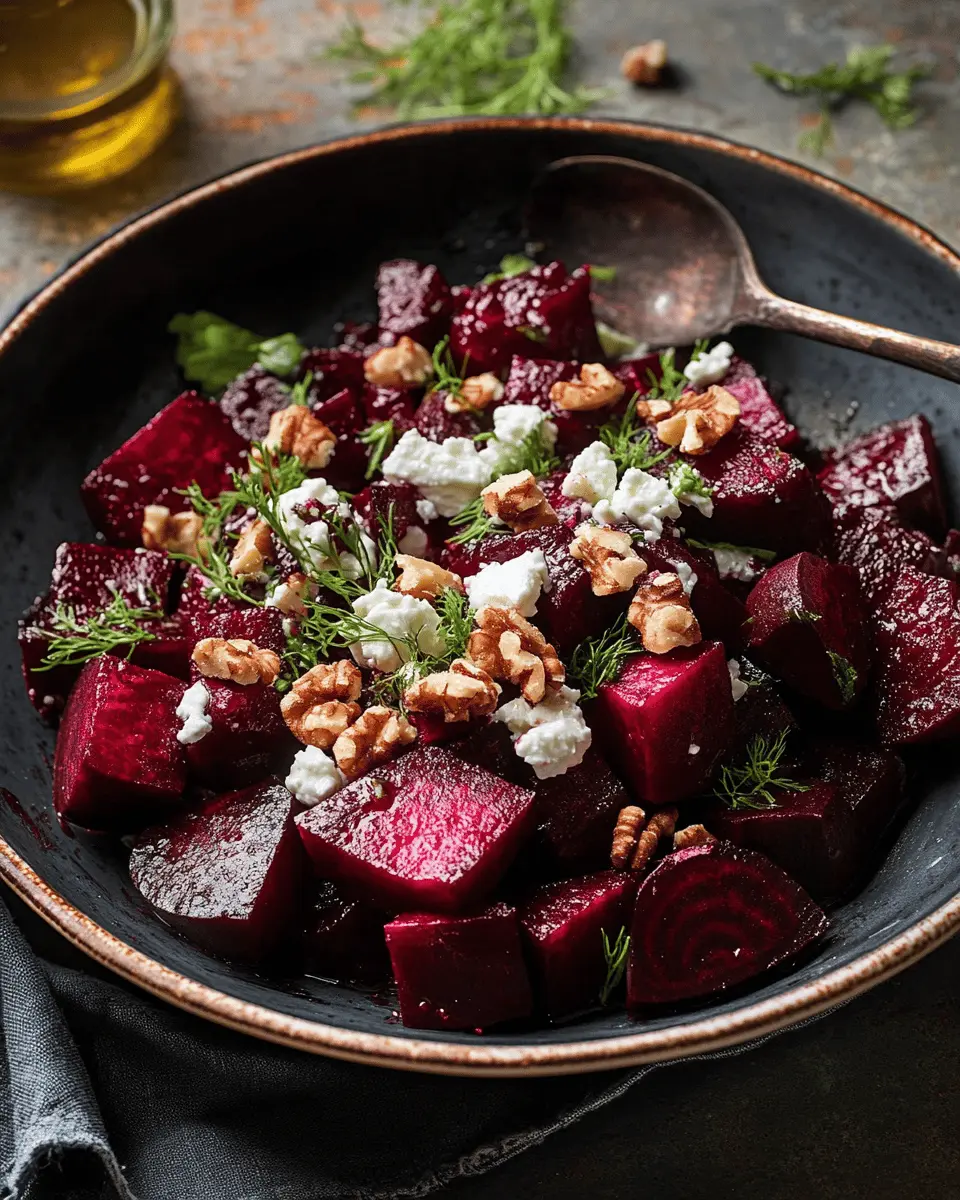 Lauwarmer Rote-Bete-Salat: Indulge in Creamy Feta Bliss!