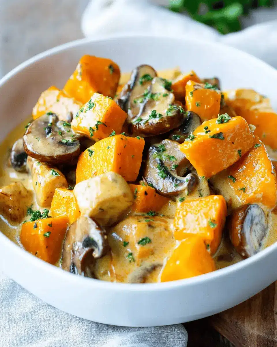 Kürbis Pilz Pfanne: Cremig, würzig und in 30 Minuten lecker!