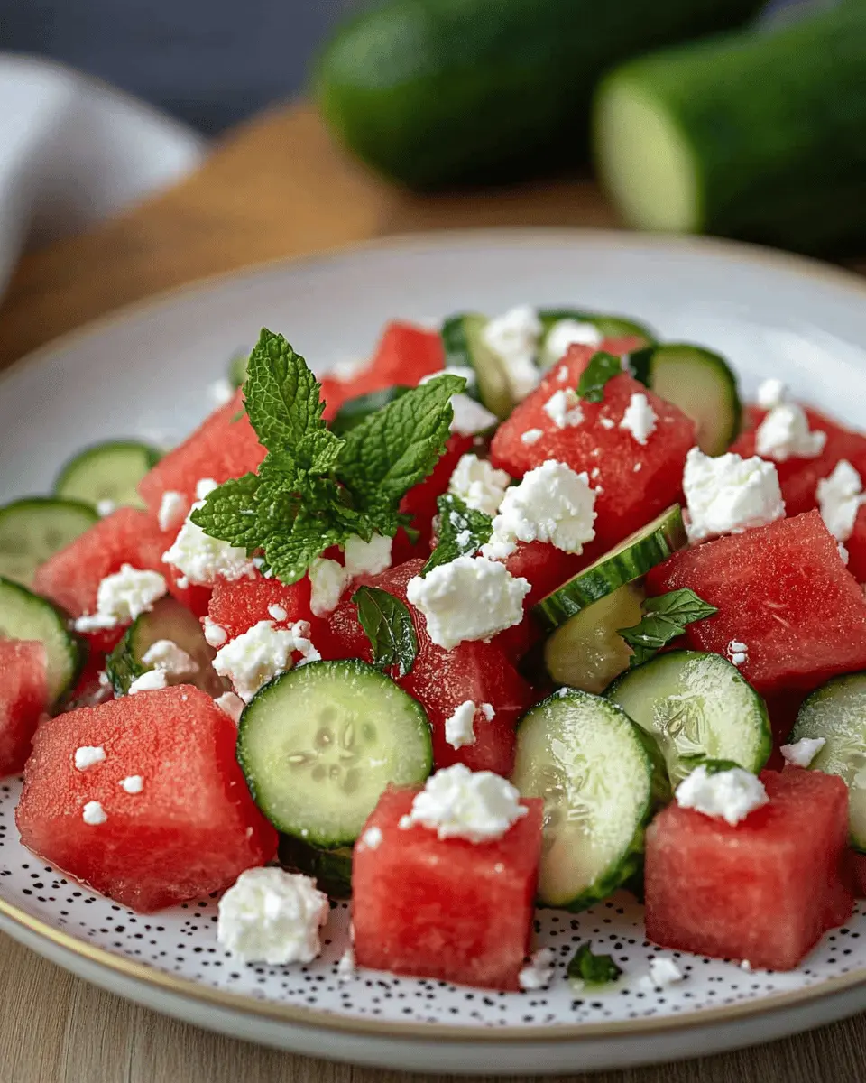 Wassermelonen Feta Salat Rezept First Image First Image