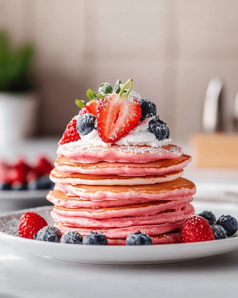 Pink Pancakes mit Beeren: Irresistibly Sweet Morning Treats